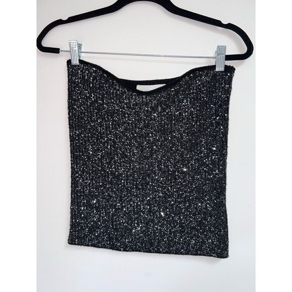BA&SH Puck Jumper in Black- Size Large-Women-Elegante Evening Top T016 - Picture 3 of 6